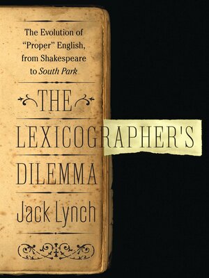cover image of The Lexicographer's Dilemma